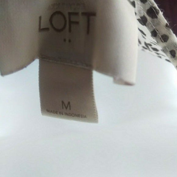 Ann Taylor chiffon brown and white sheer tank - Picture 8 of 8